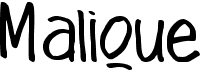 MaliqueFree font download