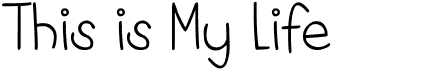 DJB This is My LifeFree font download