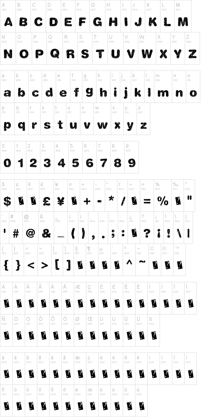 Shatter Web字符映射图