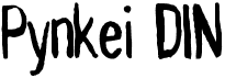 Pynkei_DINFree font download