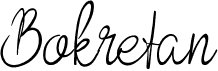 BokretanFree font download