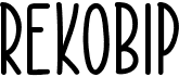 RekobipFree font download