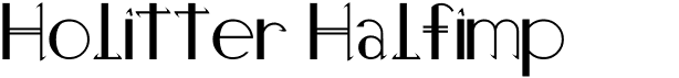 Holitter HalfimpFree font download