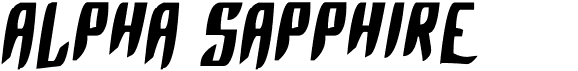 Alpha SapphireFree font download