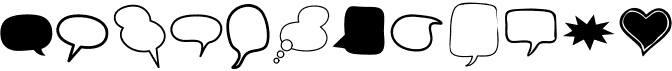 Alin Speech Bubbles 2Free font download