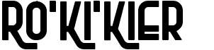 Ro'Ki'KierFree font download