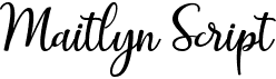 Maitlyn ScriptFree font download