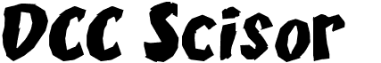 DCC ScisorFree font download