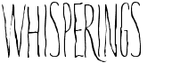 WhisperingsFree font download