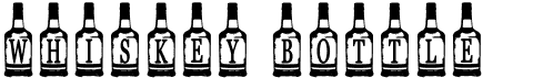 Whiskey BottleFree font download