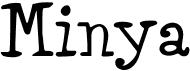 MinyaFree font download