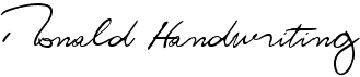 Ronald HandwritingFree font download