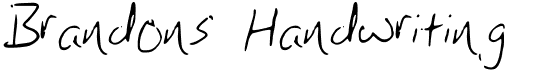 Brandons HandwritingFree font download