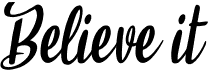 Believe itFree font download