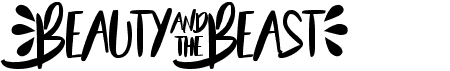 Beauty and the BeastFree font download