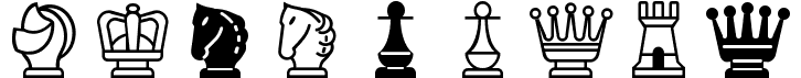 Chess MediaevalFree font download