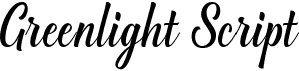 Greenlight ScriptFree font download