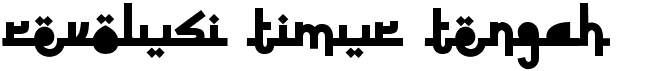 The Middle East RevolutionFree font download