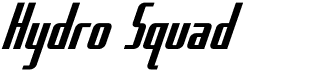 Hydro SquadFree font download