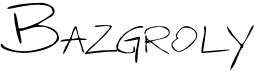 BazgrolyFree font download