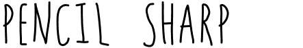 Pencil SharpFree font download