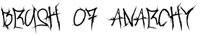 Brush Of AnarchyFree font download