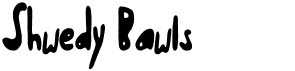 Shwedy BawlsFree font download