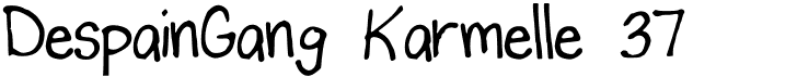 DespainGang Karmelle 37Free font download