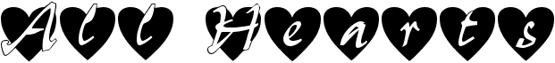 All HeartsFree font download