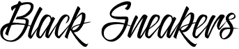 Black SneakersFree font download