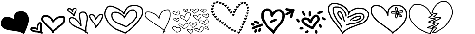 MTF Heart DoodleFree font download