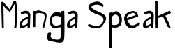 Manga SpeakFree font download