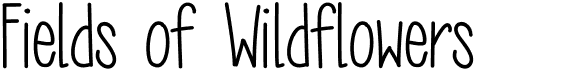 MRF Fields of WildflowersFree font download