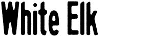 White ElkFree font download