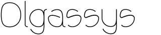 OlgassysFree font download