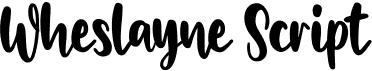 Wheslayne ScriptFree font download