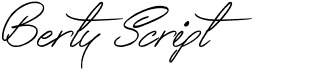 Berty ScriptFree font download