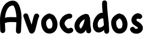 AvocadosFree font download