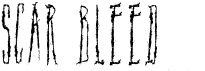 Scar BleedFree font download