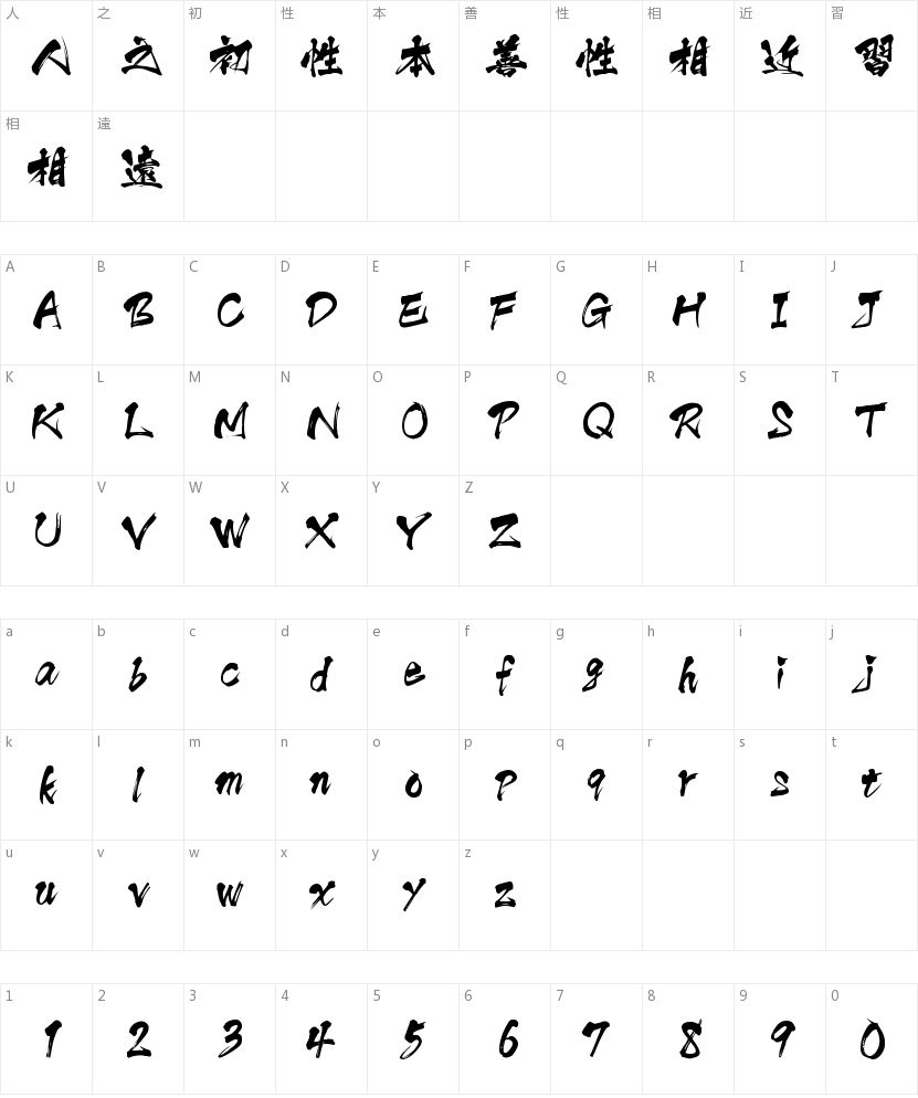 White boat ninja font