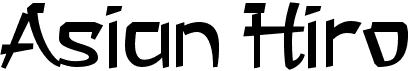 A Asian HiroFree font download