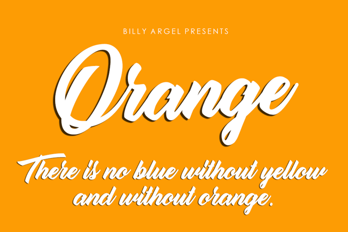 orange font-英文字体免费字体下载大全-道格资源