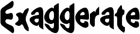 ExaggerateFree font download