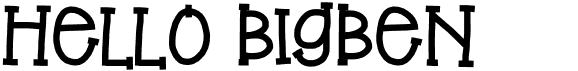 Hello BigBenFree font download