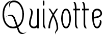 QuixotteFree font download