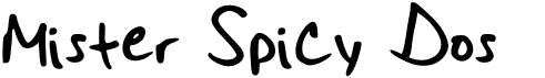 Mister Spicy DosFree font download