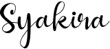 SyakiraFree font download