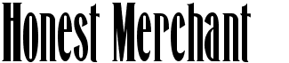 Honest MerchantFree font download