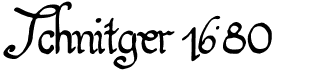 Schnitger 1680Free font download