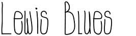 Lewis BluesFree font download